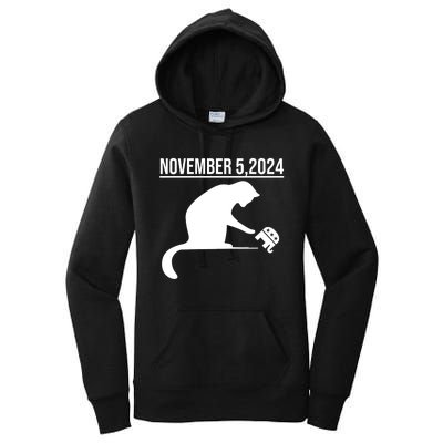 November 5 2024 The Revenge Of The Cat Ladies Cats Kamala Women's Pullover Hoodie