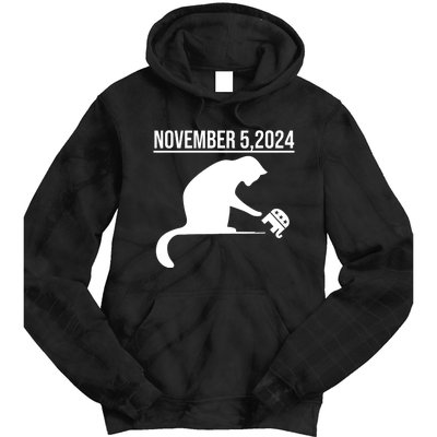 November 5 2024 The Revenge Of The Cat Ladies Cats Kamala Tie Dye Hoodie