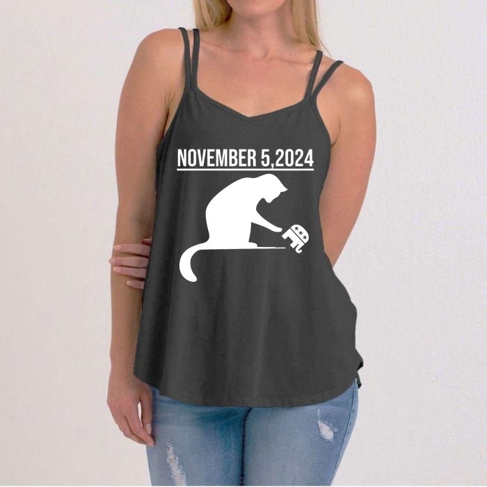 November 5 2024 The Revenge Of The Cat Ladies Cats Kamala Women's Strappy Tank