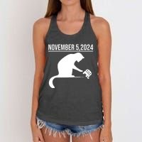 November 5 2024 The Revenge Of The Cat Ladies Cats Kamala Women's Knotted Racerback Tank