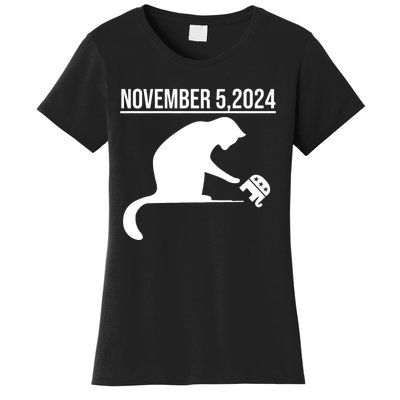 November 5 2024 The Revenge Of The Cat Ladies Cats Kamala Women's T-Shirt