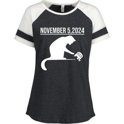 November 5 2024 The Revenge Of The Cat Ladies Cats Kamala Enza Ladies Jersey Colorblock Tee