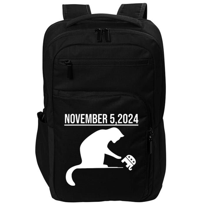 November 5 2024 The Revenge Of The Cat Ladies Cats Kamala Impact Tech Backpack