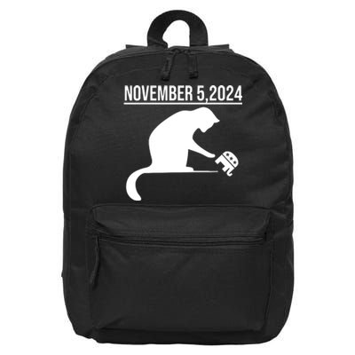 November 5 2024 The Revenge Of The Cat Ladies Cats Kamala 16 in Basic Backpack