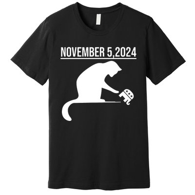 November 5 2024 The Revenge Of The Cat Ladies Cats Kamala Premium T-Shirt