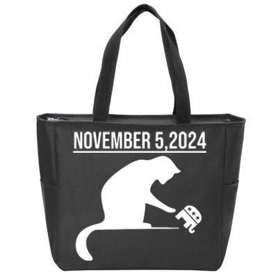 November 5 2024 The Revenge Of The Cat Ladies Cats Kamala Zip Tote Bag