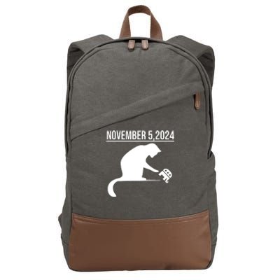 November 5 2024 The Revenge Of The Cat Ladies Cats Kamala Cotton Canvas Backpack