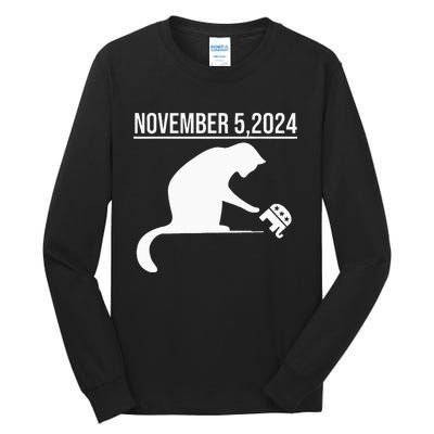 November 5 2024 The Revenge Of The Cat Ladies Cats Kamala Tall Long Sleeve T-Shirt