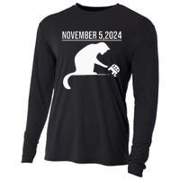 November 5 2024 The Revenge Of The Cat Ladies Cats Kamala Cooling Performance Long Sleeve Crew