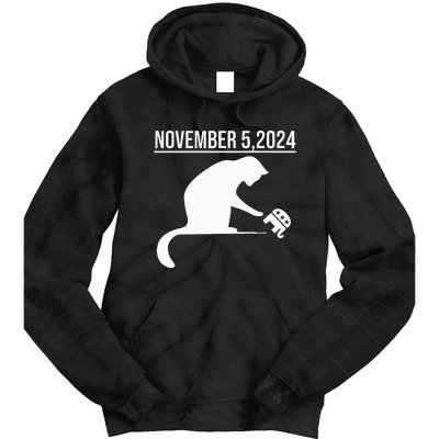 November 5 2024 The Revenge Of The Cat Ladies Cats Kamala Tie Dye Hoodie