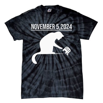 November 5 2024 The Revenge Of The Cat Ladies Cats Kamala Tie-Dye T-Shirt