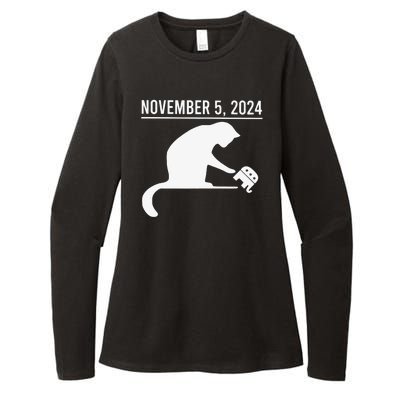 November 5th 2024 Political Big Cat Small Elephant Womens CVC Long Sleeve Shirt