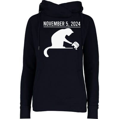 November 5th 2024 Political Big Cat Small Elephant Womens Funnel Neck Pullover Hood