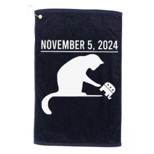 November 5th 2024 Political Big Cat Small Elephant Platinum Collection Golf Towel