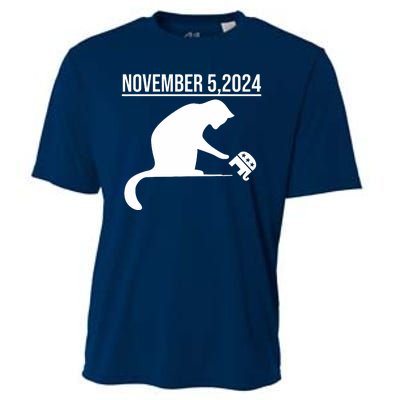 November 5 2024 The Revenge Of The Cat Ladies Cats Kamala Cooling Performance Crew T-Shirt