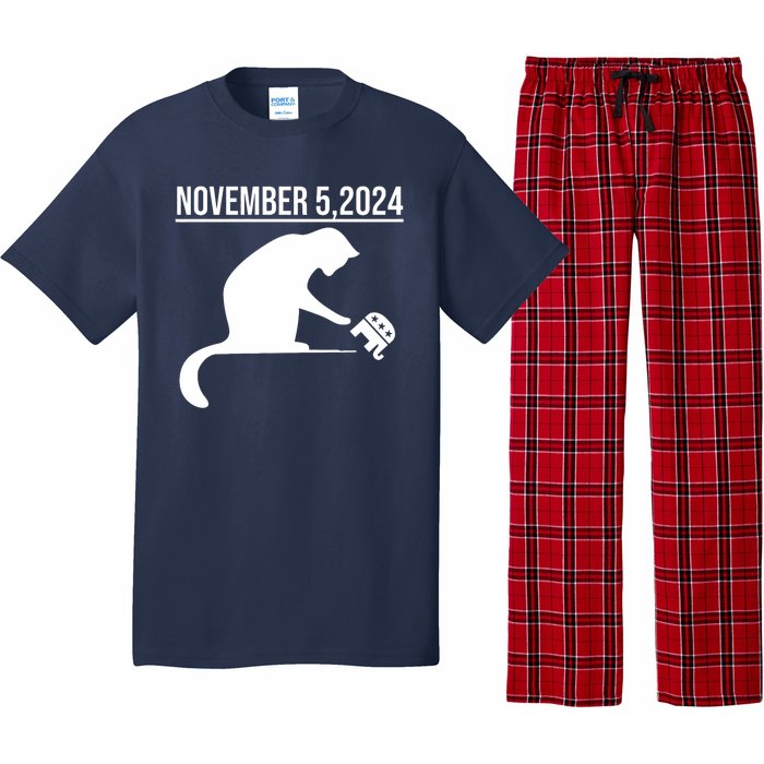 November 5 2024 The Revenge Of The Cat Ladies Cats Kamala Pajama Set