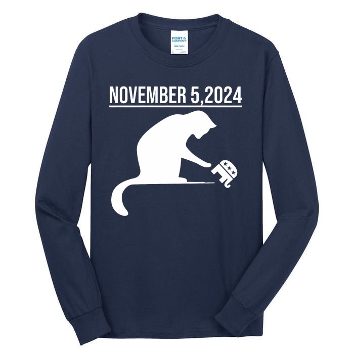 November 5 2024 The Revenge Of The Cat Ladies Cats Kamala Tall Long Sleeve T-Shirt