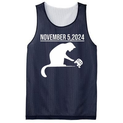 November 5 2024 The Revenge Of The Cat Ladies Cats Kamala Mesh Reversible Basketball Jersey Tank