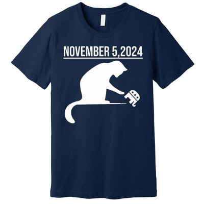 November 5 2024 The Revenge Of The Cat Ladies Cats Kamala Premium T-Shirt