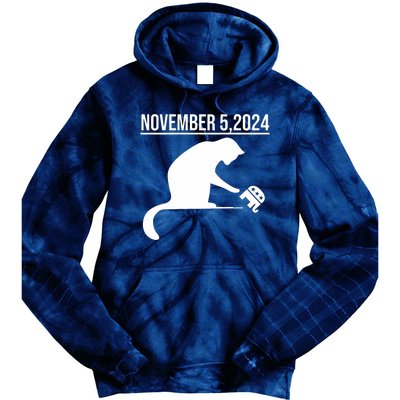 November 5 2024 The Revenge Of The Cat Ladies Cats Kamala Tie Dye Hoodie