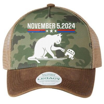 November 5 2024 The Revenge Of The Cat Ladies Meme Kamala Legacy Tie Dye Trucker Hat