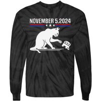 November 5 2024 The Revenge Of The Cat Ladies Meme Kamala Tie-Dye Long Sleeve Shirt