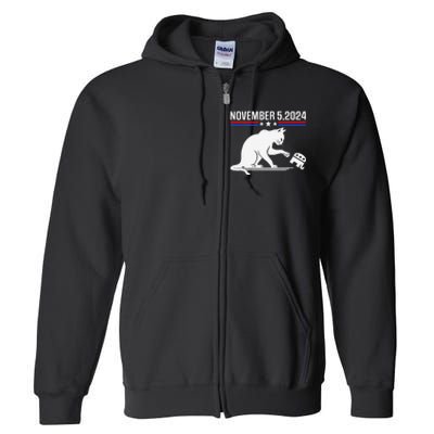 November 5 2024 The Revenge Of The Cat Ladies Meme Kamala Full Zip Hoodie