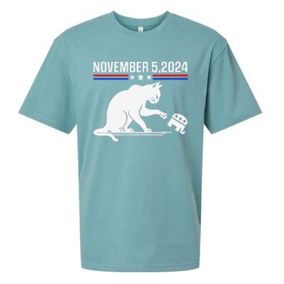 November 5 2024 The Revenge Of The Cat Ladies Meme Kamala Sueded Cloud Jersey T-Shirt