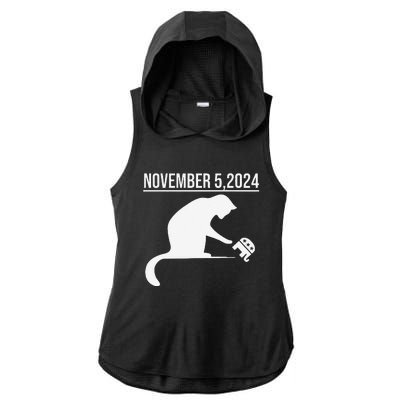 November 5 2024 The Revenge Of The Cat Ladies Cats Kamala Gift Ladies PosiCharge Tri-Blend Wicking Draft Hoodie Tank