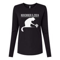 November 5 2024 The Revenge Of The Cat Ladies Cats Kamala Gift Womens Cotton Relaxed Long Sleeve T-Shirt