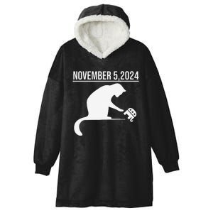 November 5 2024 The Revenge Of The Cat Ladies Cats Kamala Gift Hooded Wearable Blanket