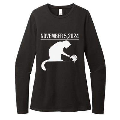 November 5 2024 The Revenge Of The Cat Ladies Cats Kamala Gift Womens CVC Long Sleeve Shirt