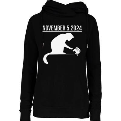 November 5 2024 The Revenge Of The Cat Ladies Cats Kamala Gift Womens Funnel Neck Pullover Hood