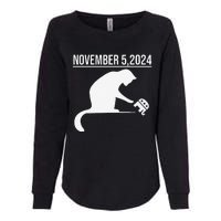 November 5 2024 The Revenge Of The Cat Ladies Cats Kamala Gift Womens California Wash Sweatshirt