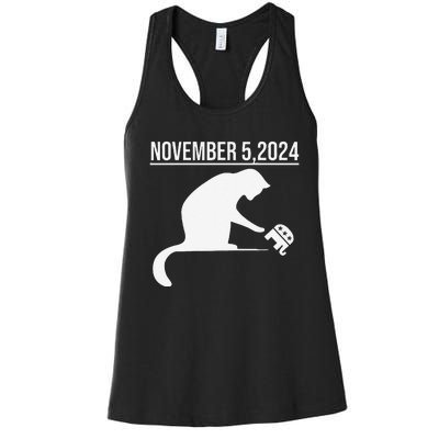 November 5 2024 The Revenge Of The Cat Ladies Cats Kamala Gift Women's Racerback Tank