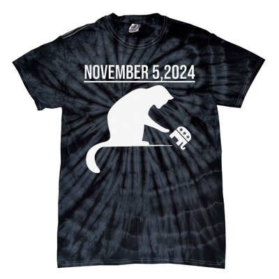 November 5 2024 The Revenge Of The Cat Ladies Cats Kamala Gift Tie-Dye T-Shirt