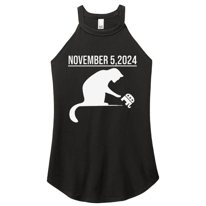 November 5 2024 The Revenge Of The Cat Ladies Cats Kamala Gift Women's Perfect Tri Rocker Tank