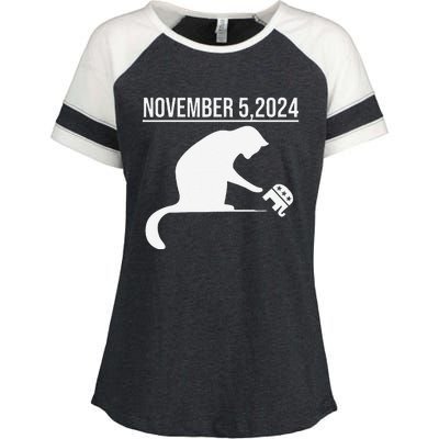 November 5 2024 The Revenge Of The Cat Ladies Cats Kamala Gift Enza Ladies Jersey Colorblock Tee