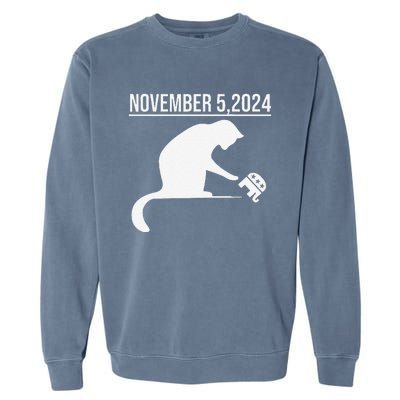 November 5 2024 The Revenge Of The Cat Ladies Cats Kamala Gift Garment-Dyed Sweatshirt