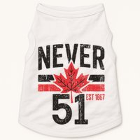 Never 51 Canada Is Not For Sale Est. 1867 Proud Canadian Doggie Tank