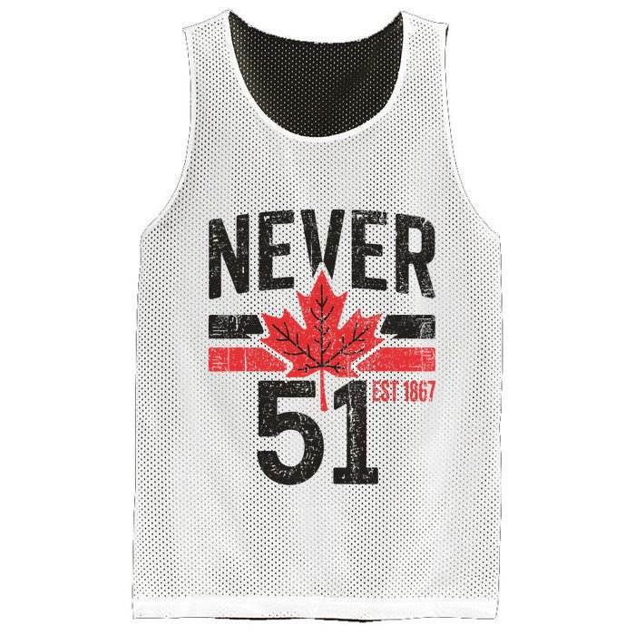 Never 51 Canada Is Not For Sale Est. 1867 Proud Canadian Mesh Reversible Basketball Jersey Tank