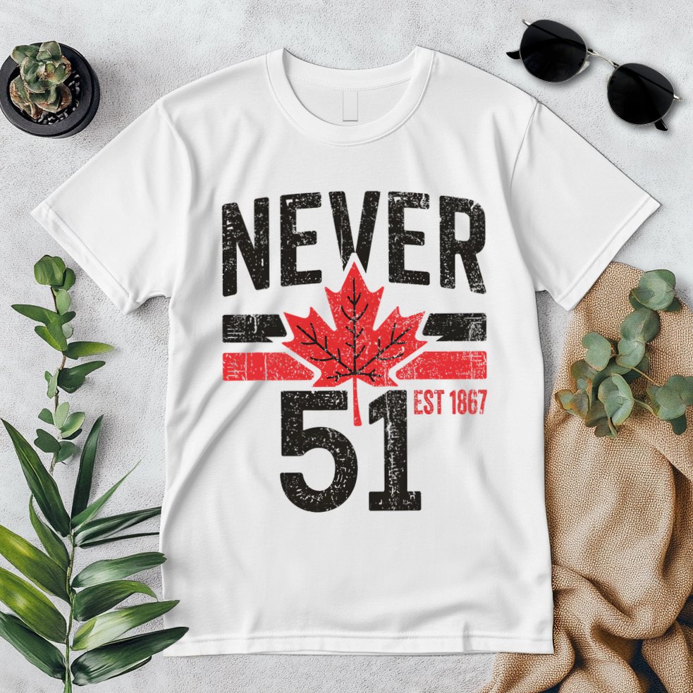Never 51 Canada Is Not For Sale Est. 1867 Proud Canadian Premium T-Shirt