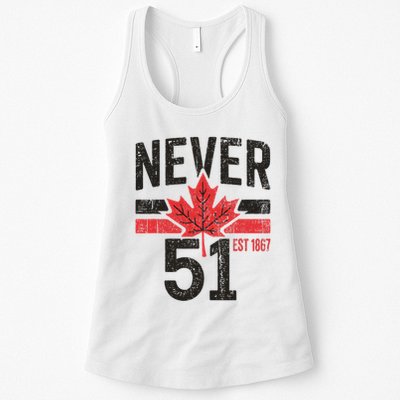 Never 51 Canada Is Not For Sale Est. 1867 Proud Canadian Womens Tank Top