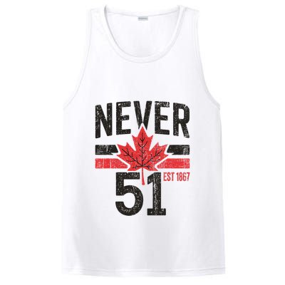 Never 51 Canada Is Not For Sale Est. 1867 Proud Canadian PosiCharge Competitor Tank