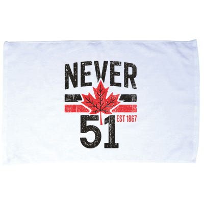 Never 51 Canada Is Not For Sale Est. 1867 Proud Canadian Microfiber Hand Towel