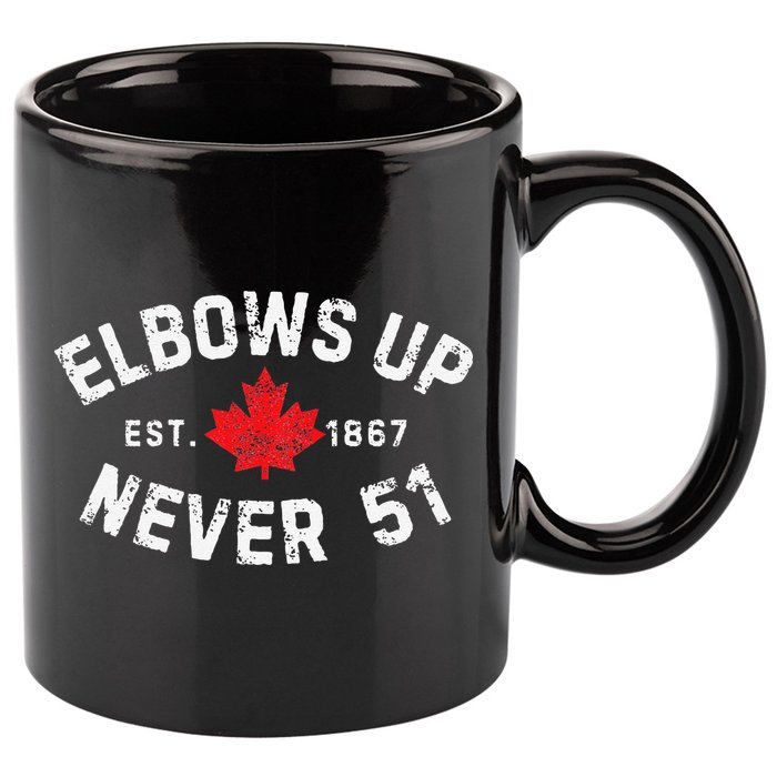 Never 51 Canada 11oz C Handle Ceramic Mug