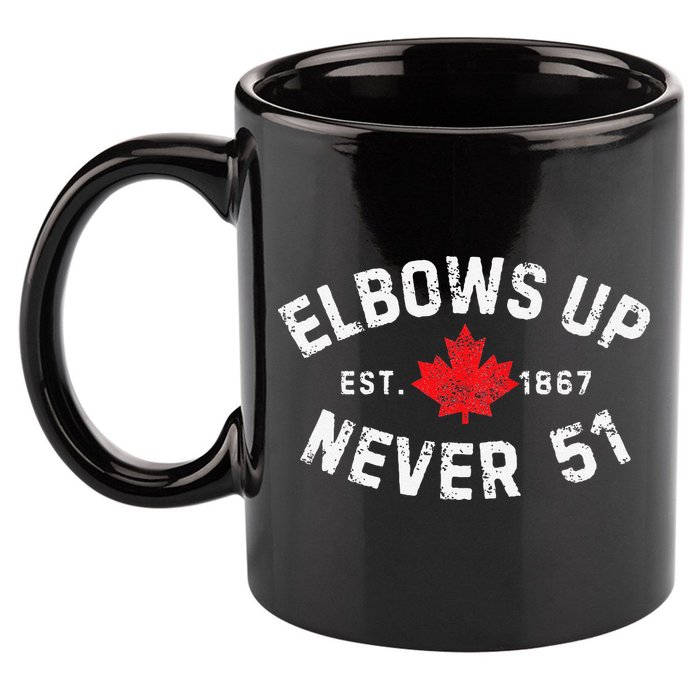Never 51 Canada 11oz C Handle Ceramic Mug