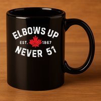 Never 51 Canada 11oz C Handle Ceramic Mug