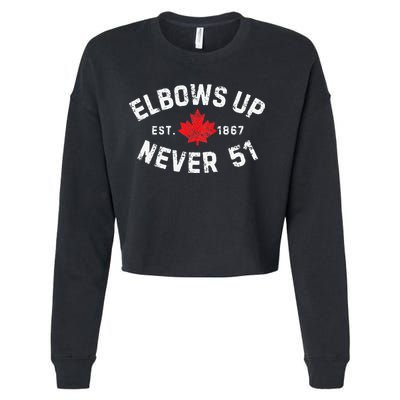 Never 51 Canada Cropped Pullover Crew