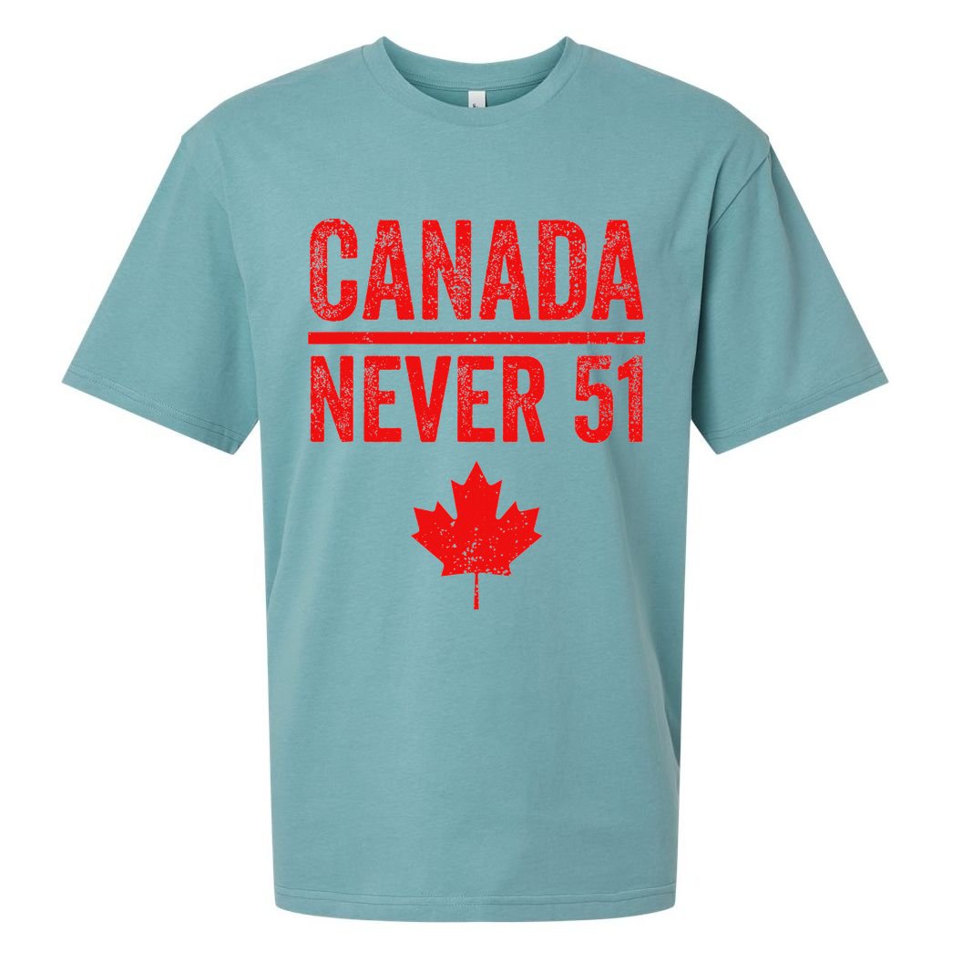 Never 51 Canada Maple Leaf Vintage Distressed Canadian Sueded Cloud Jersey T-Shirt